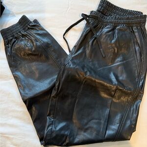 Zara Black Leather Pants